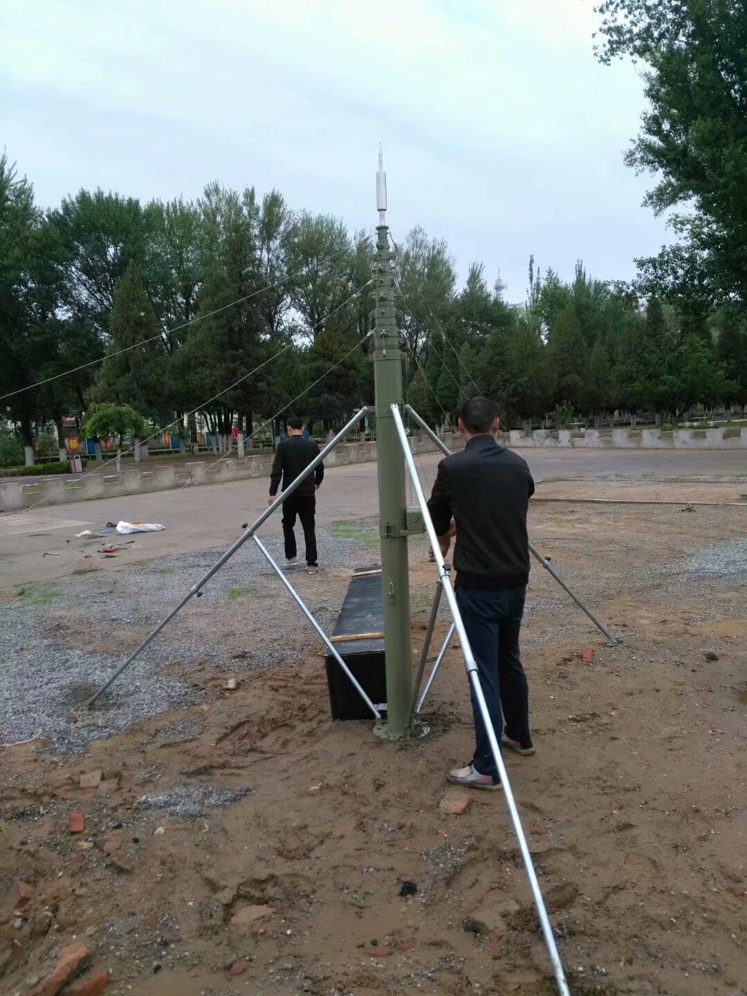 15米天线升降杆,10米手动升降避雷针