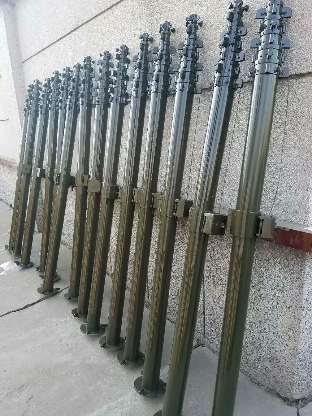 帐篷10米手动升降杆避雷针