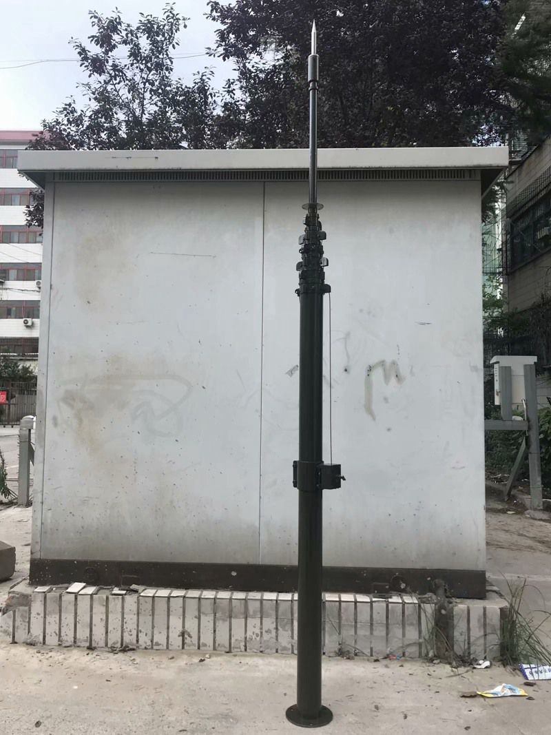 野外帐篷机动升降杆式防雷装置