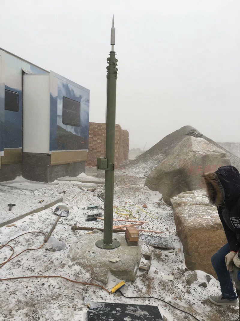 野外训练值班岗亭15升降杆避雷针