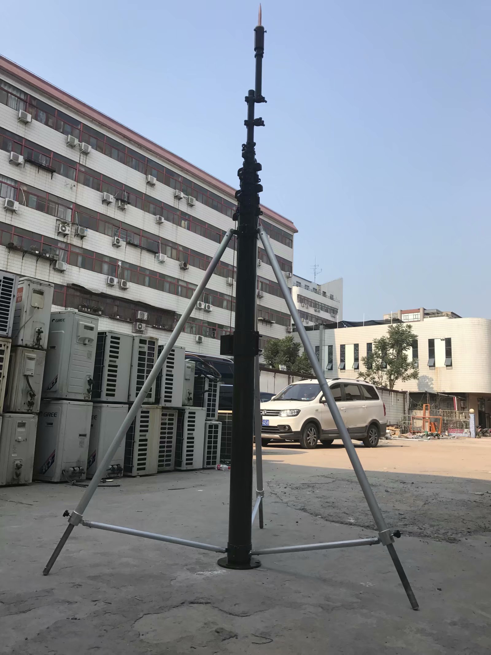 野营帐篷18米15米手动升降杆避雷针