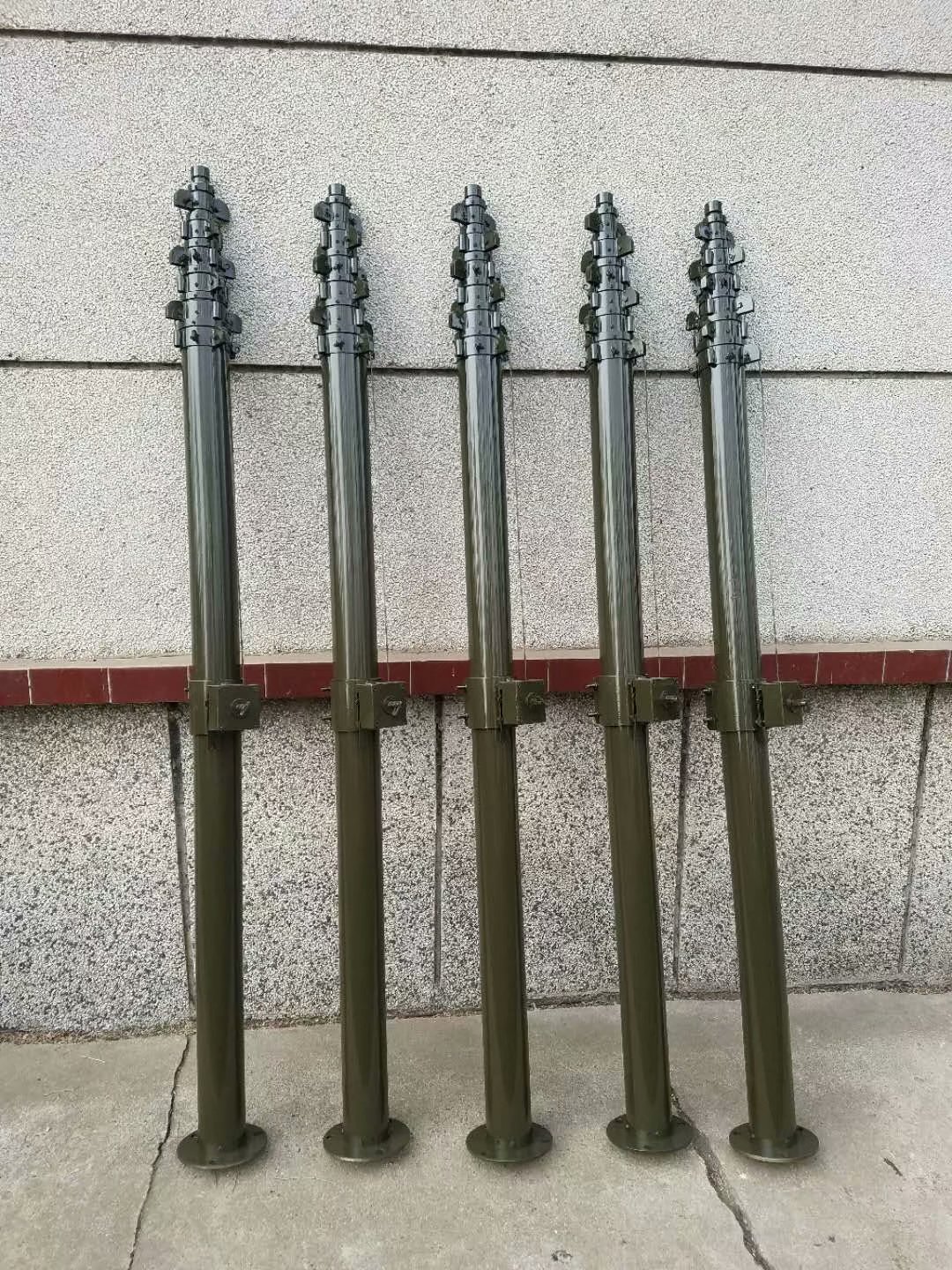 军演指挥部15米手摇升降杆避雷针