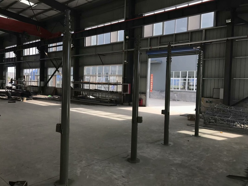 野外帐篷抗风12米手摇升降杆避雷针