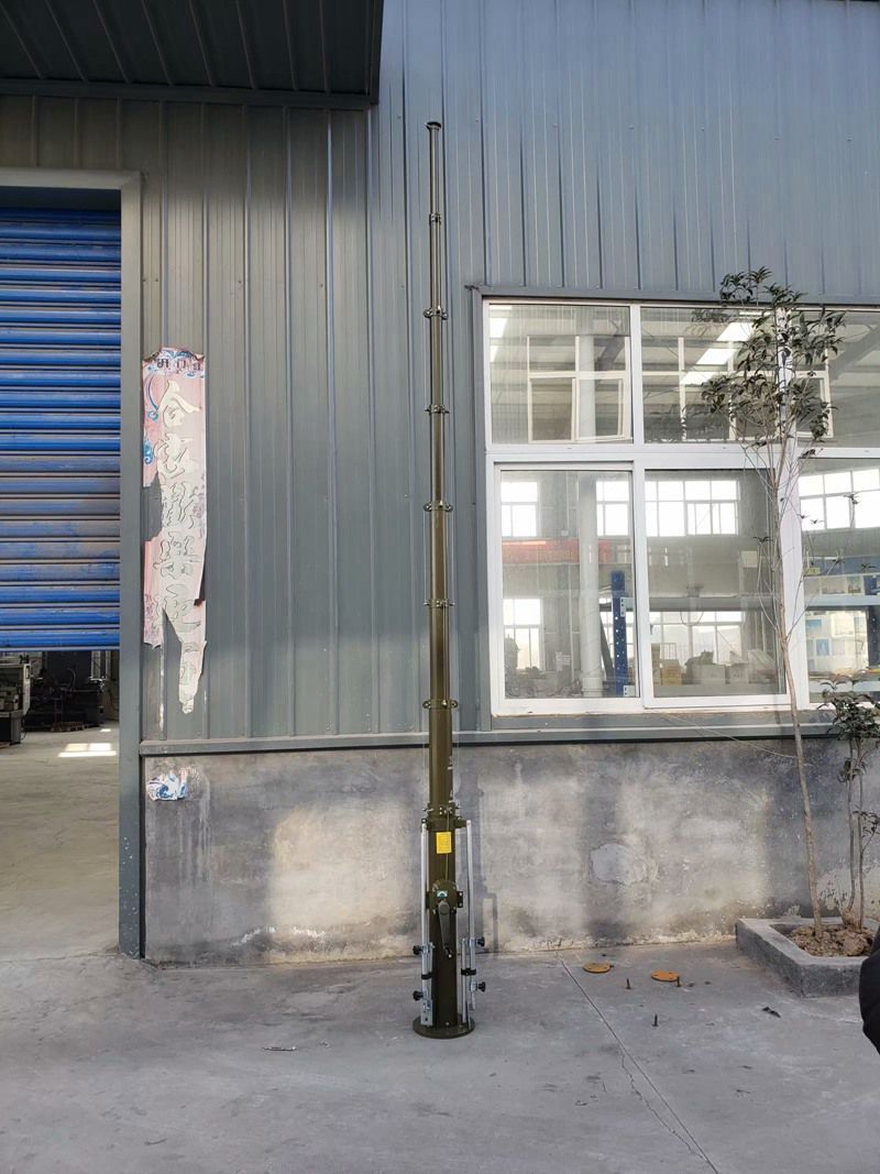 10米手摇手动升降杆 警用升降杆避雷针