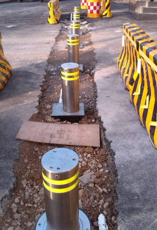 海南液压升降地柱|海口升降挡车柱子|三亚全自动液压升降柱