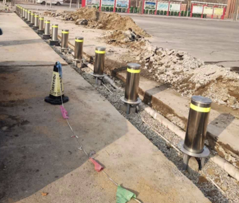 海口电动升降立柱|海南升降柱子|三亚升降防撞柱子一体式安装施工