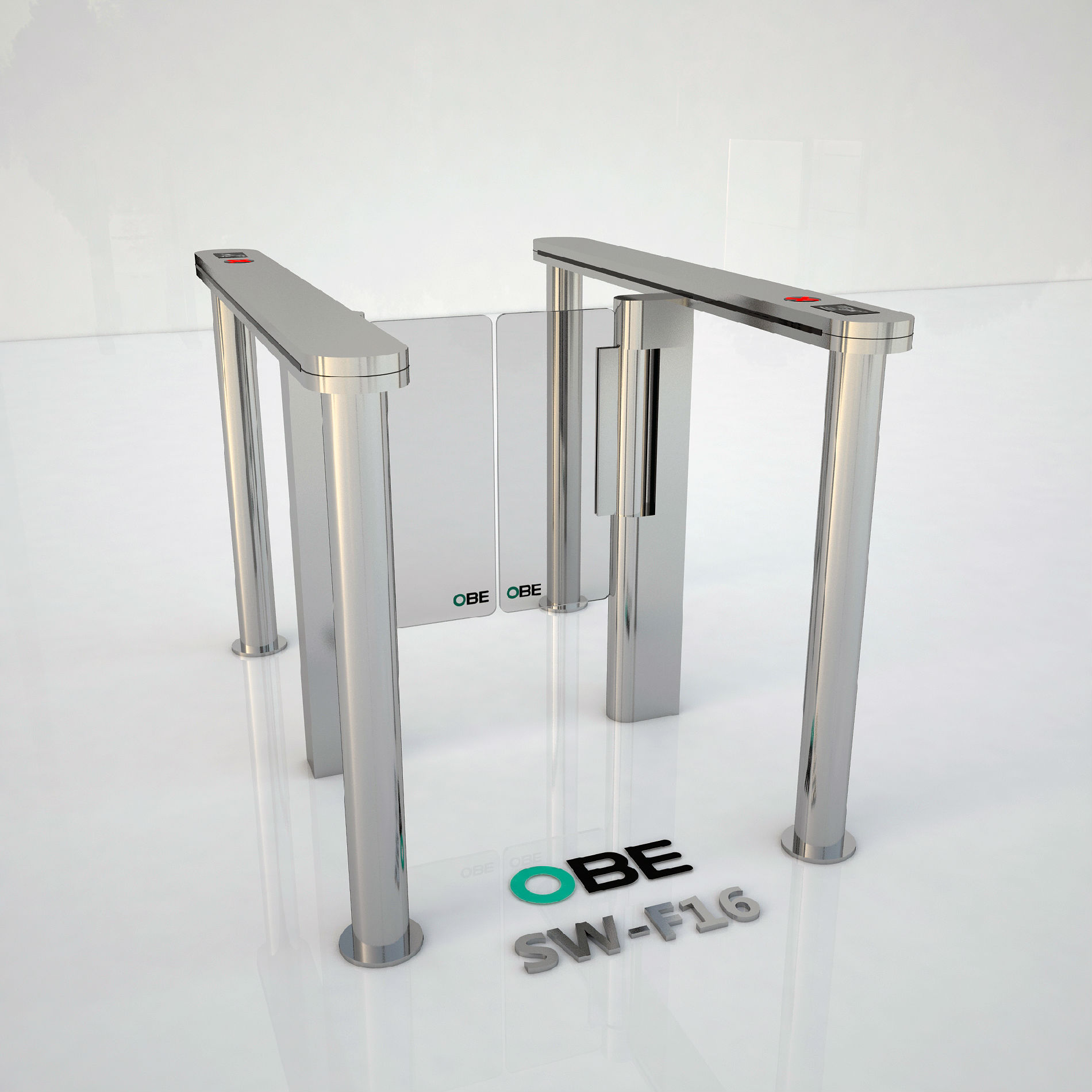 OBE双摆翼速通门简约版闸机