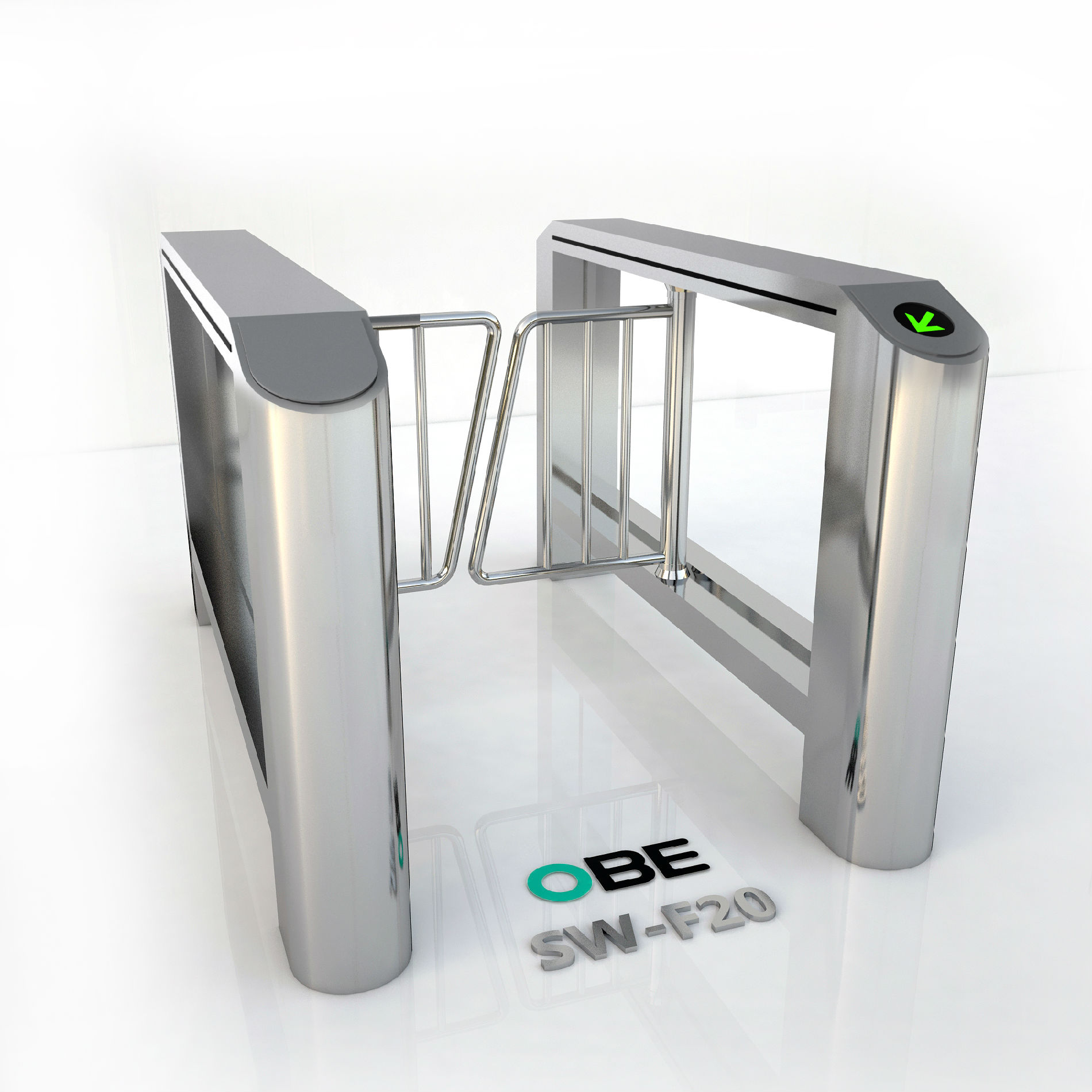 OBE双摆翼速通门户外版闸机