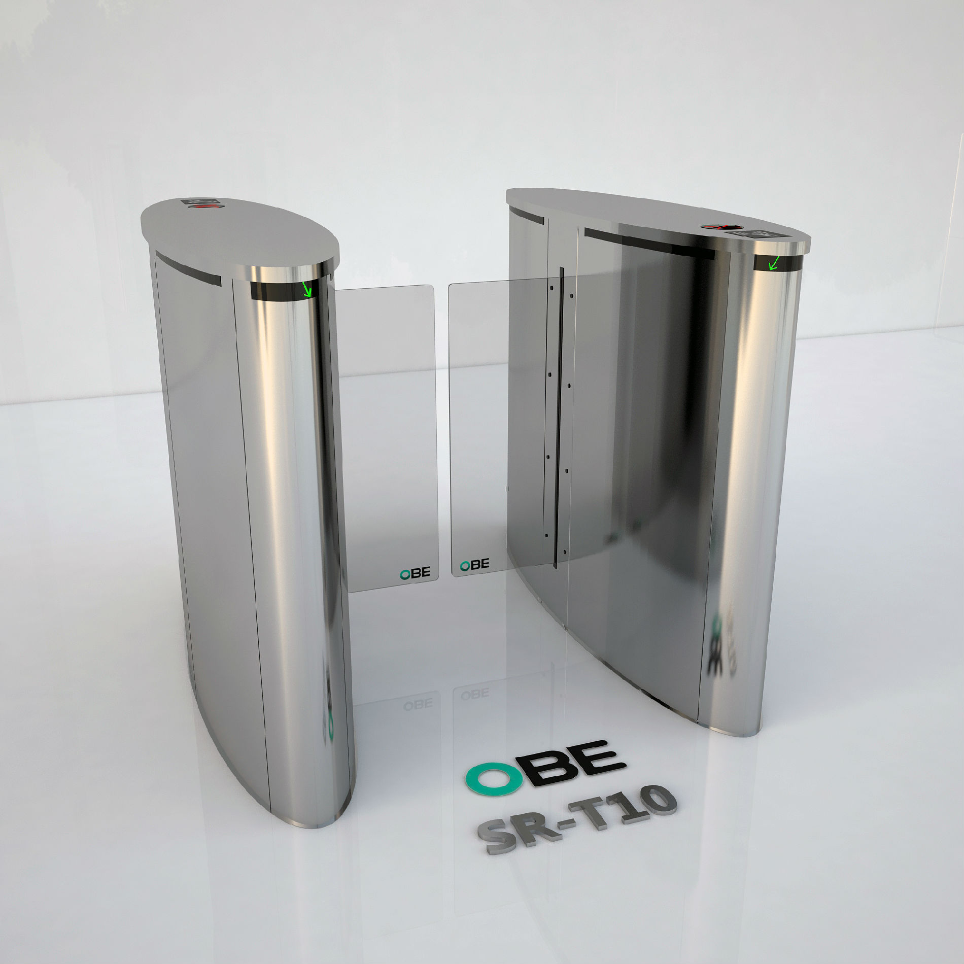 OBE伸缩翼速通门楼宇矩形闸机