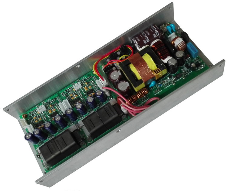 四通道D类数字功放板模块4x200W开关电源一体