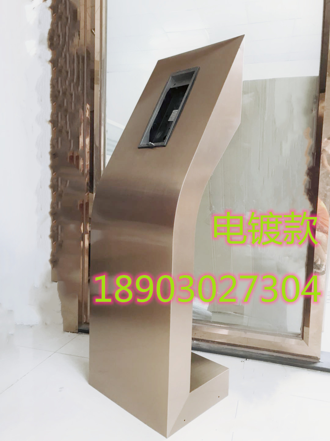 可视楼宇对讲落地底座支架立柱