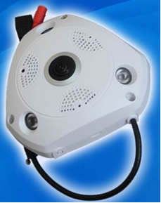  200万像素高清逼真低照度360度鱼眼全景网络摄像机