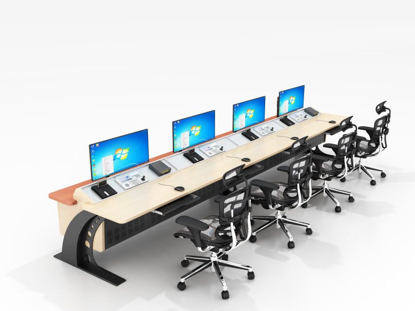 操作台 电脑操作台 机房监控 监控电视墙 监控控制台 双层调度台