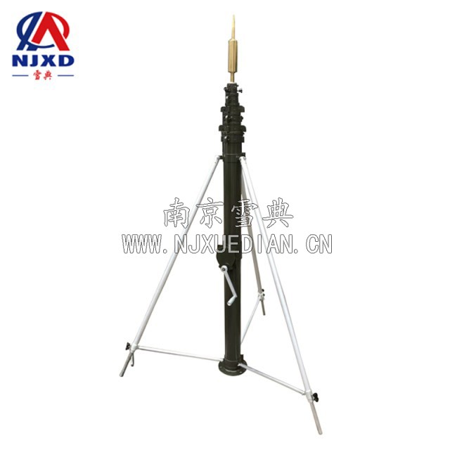 应急三角架升降避雷针