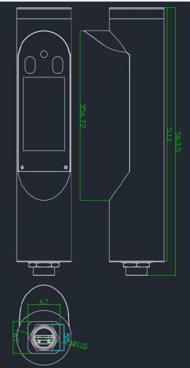 七寸全铝材质人脸识别考勤机系统