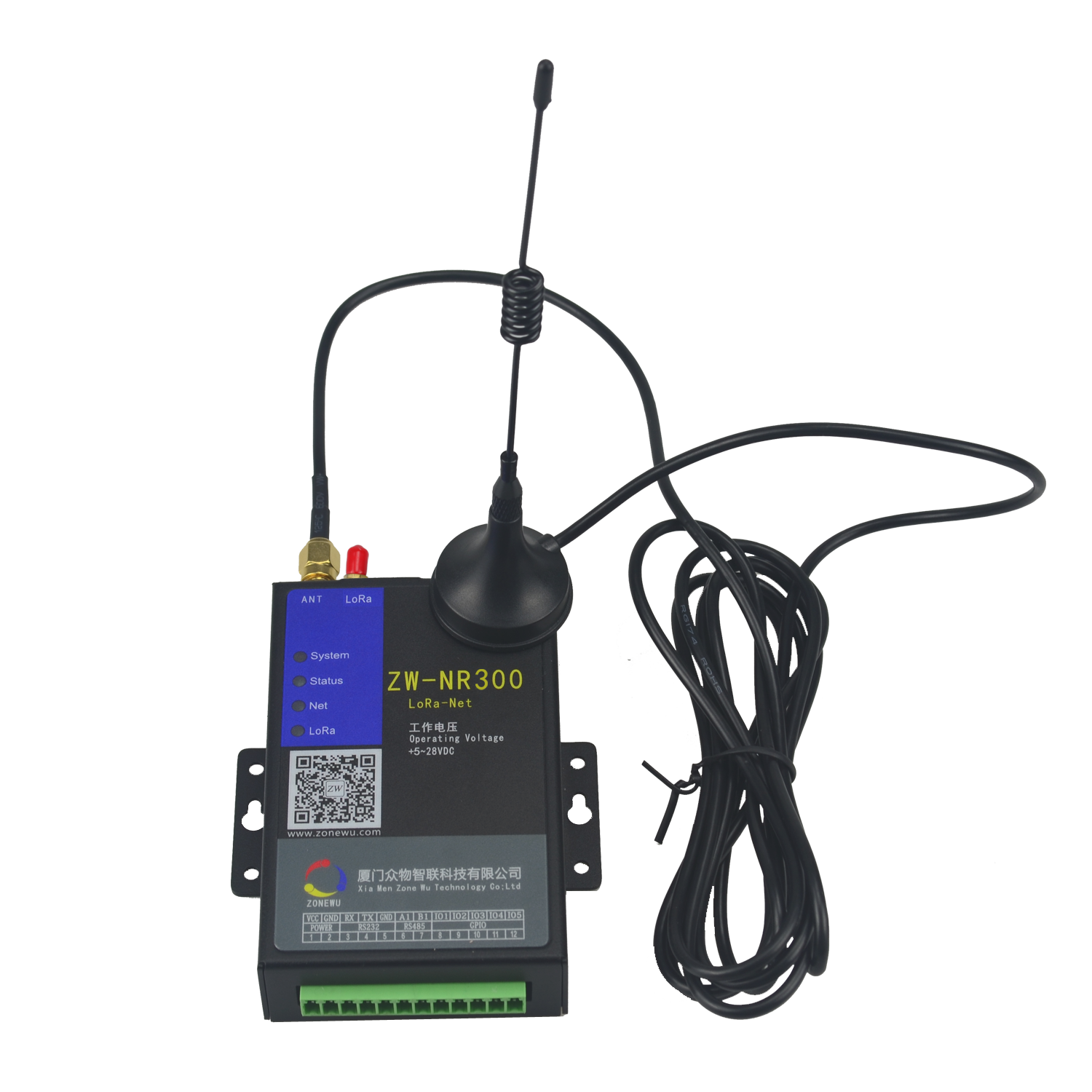 众物智联 LoRa/2.5G/4G无线网关 无线传输设备