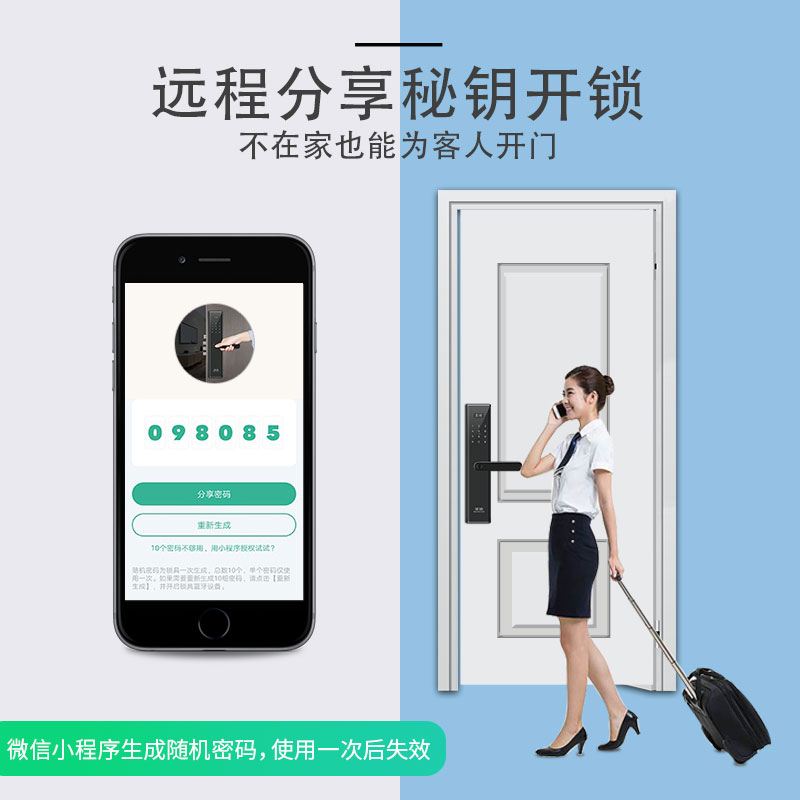 智能锁加盟 指纹锁厂家 十大智能锁品牌 公寓锁 工程锁  品牌皇迪