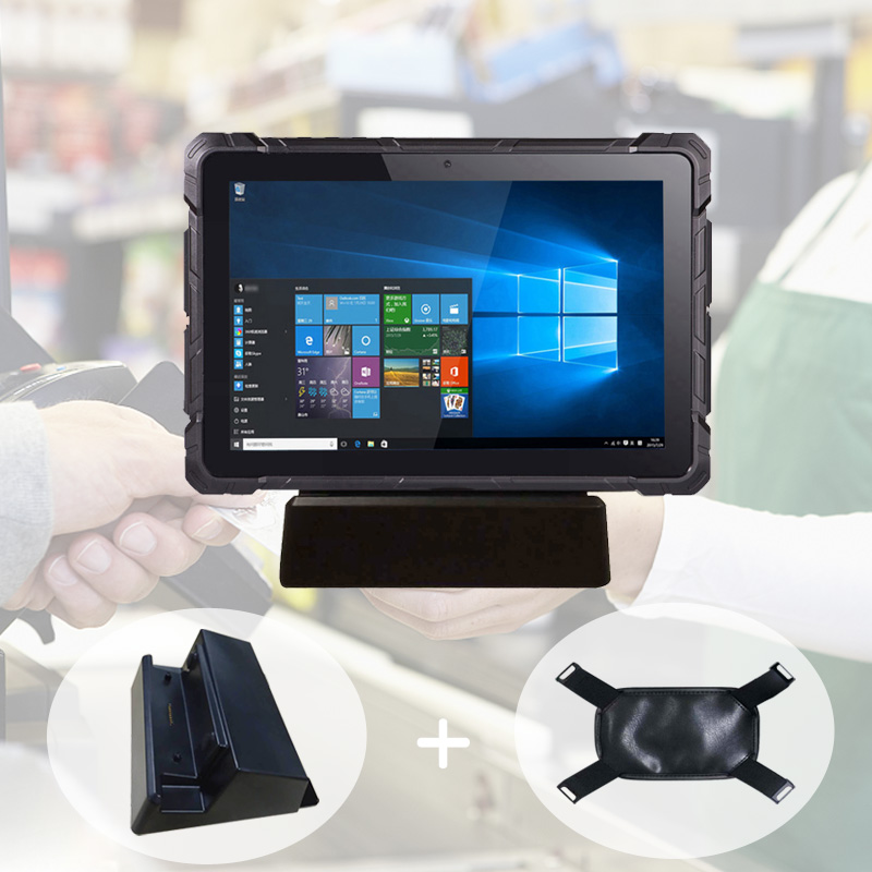 x86带充电底座的安防加固三防平板电脑支持4G网络