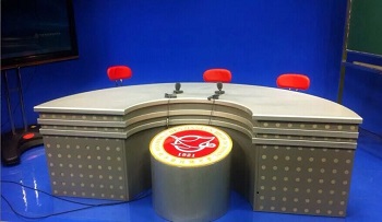 播音桌播音台访谈桌演播室主播台导播桌