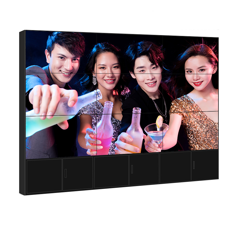 三星55寸液晶拼接屏无缝3.5mm LG49寸超窄边电视墙监控显示器