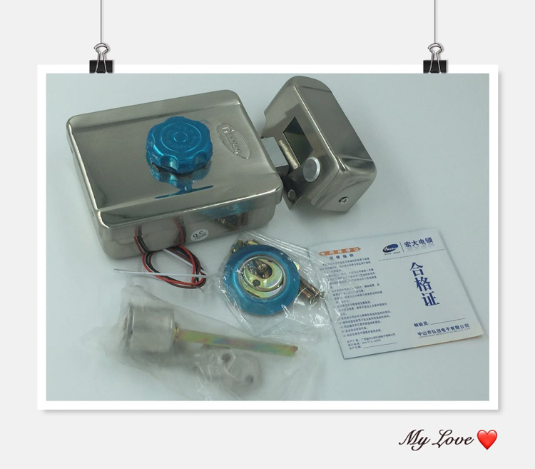 宏大 H2689单双头电机锁小区单元门电控锁 门锁电子门禁锁灵性锁