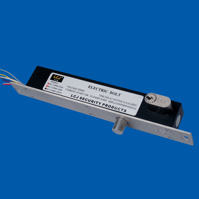LCJ 力士坚 EC-C2000-228A 电插锁 门禁电锁 门框较窄型安装