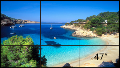 上海毕凡拼接屏47寸-超窄边拼接屏