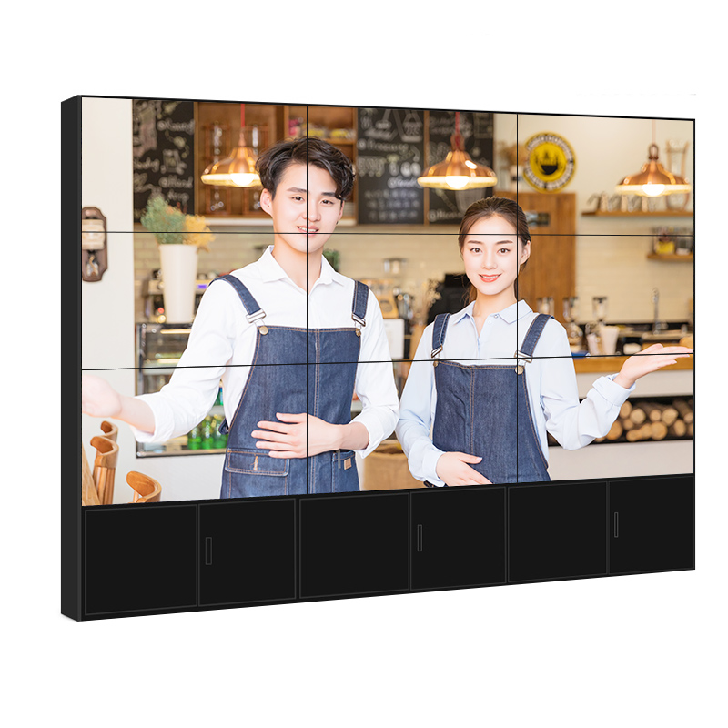 55英寸液晶拼接屏原装进口窄边拼缝5.3mm高清框大屏led拼接电视墙