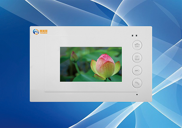  网线彩色可视门铃4.3寸分机 