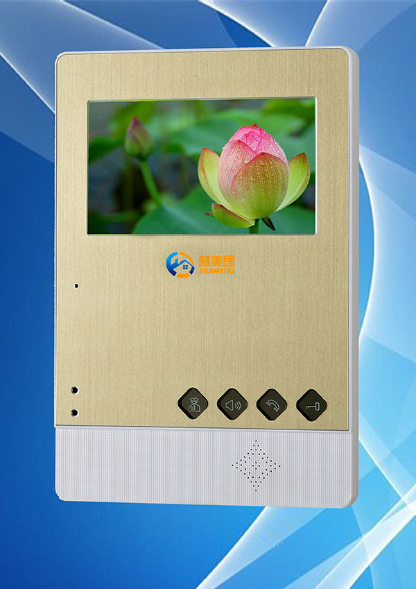 网线数码彩色可视对讲门铃4.3寸分机