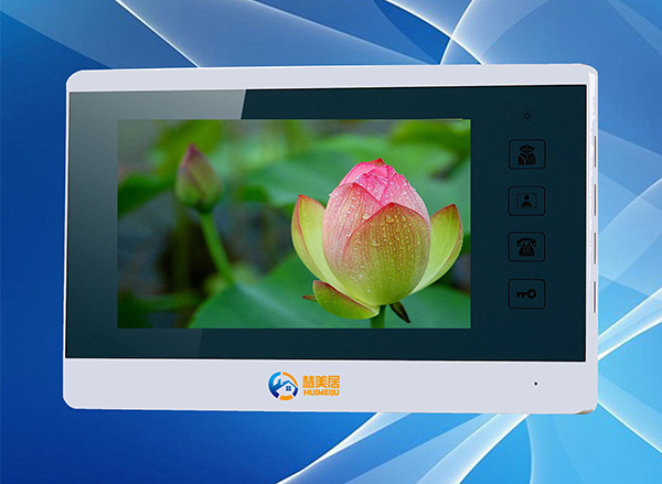 供应网线彩色可视楼宇对讲7寸分机