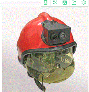 网格供应热成像头盔 消防器材图像传输 防护头盔