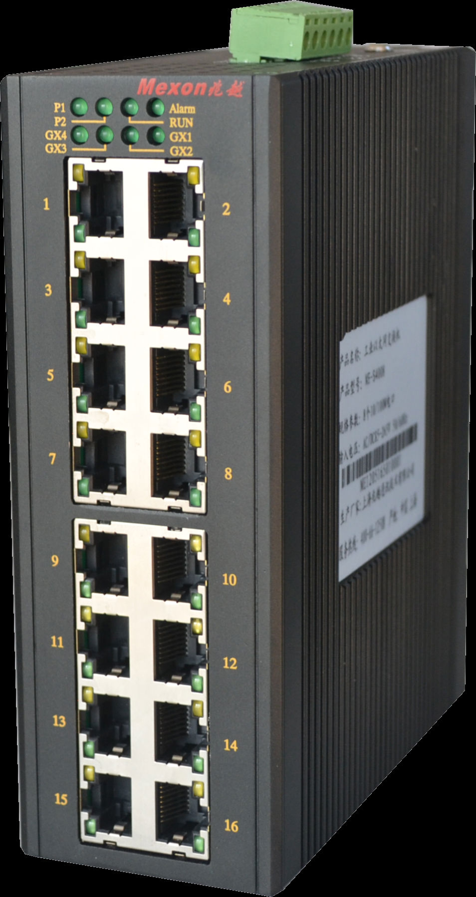 MIE-5620 16FE+4GSFP卡轨式千兆网管型工业以太网交换机