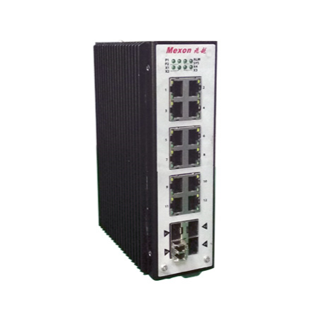 Cronet CC-3916 12GE+4T SFP+导轨式三层万兆工业以太网交换机