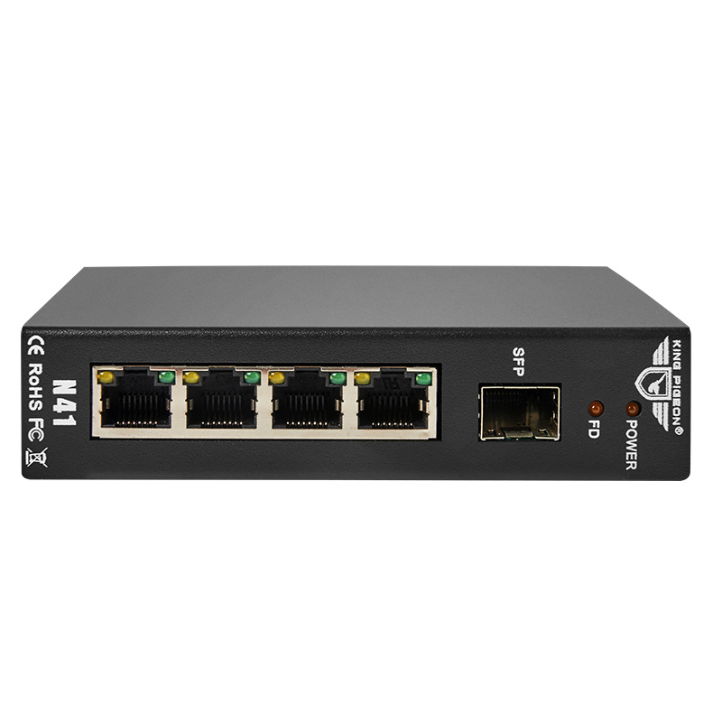 百兆/千兆4口光口以太网工业POE交换机 以太网监控网络分流器