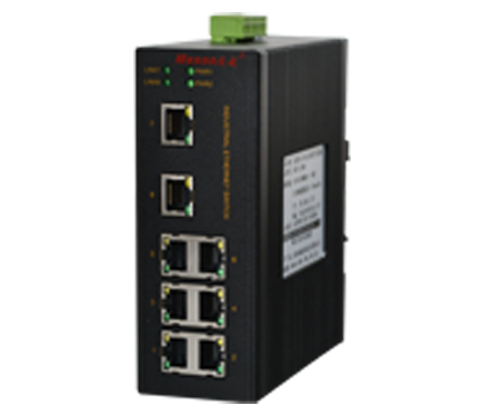 MIE-1008 8FE卡轨式百兆非网管工业以太网交换机