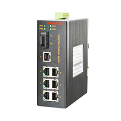 MIE-1108 7FE+1F卡轨式百兆非网管工业以太网交换机