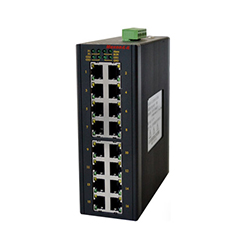  MIE-1016 16FE卡轨式百兆非网管工业以太网交换机