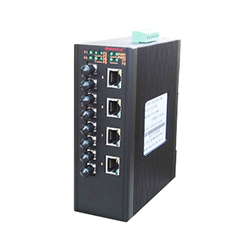 MIE-1408 4FE+4F+3G卡轨式千兆非网管工业以太网交换机