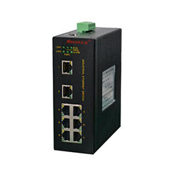 MIE-5008 8FE卡轨式百兆网管型工业以太网交换机