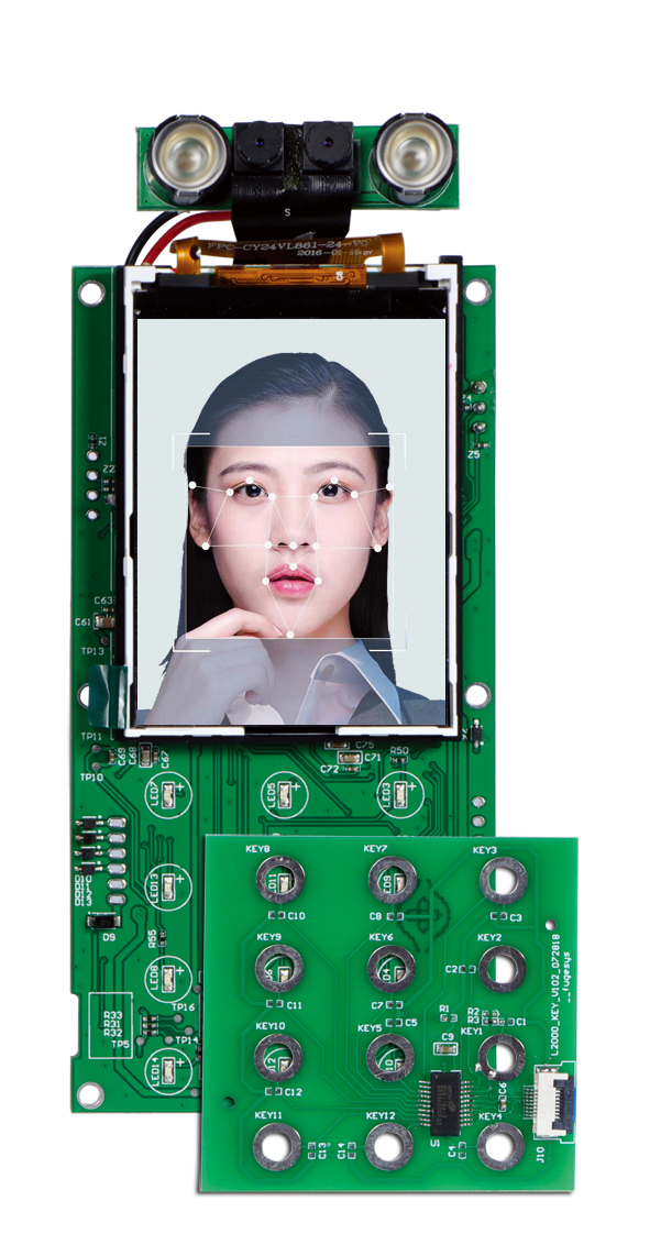 按键版人脸锁模组