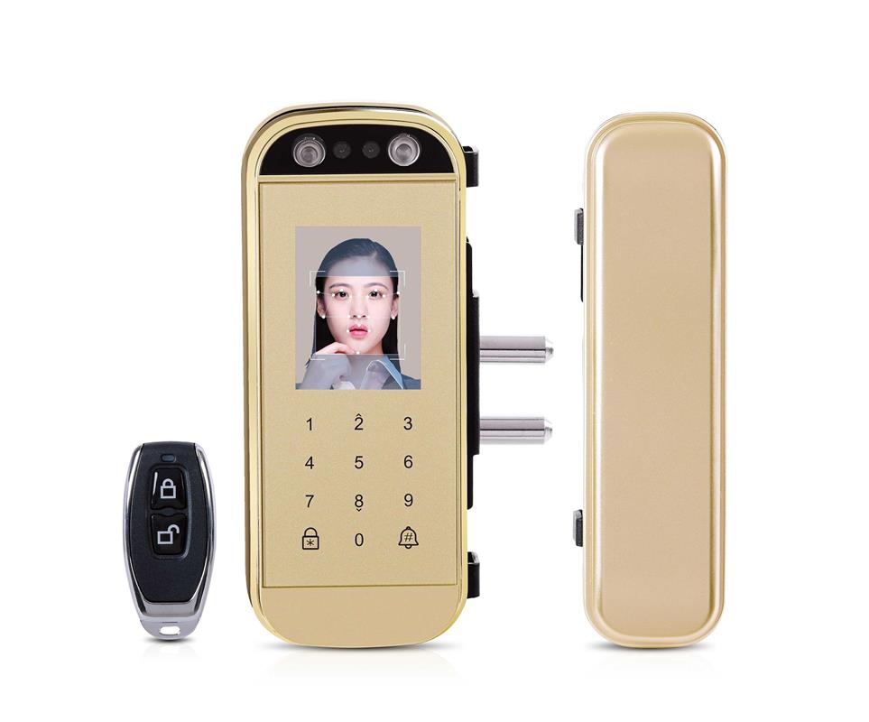 人脸识别玻璃门锁