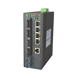 MIE-5610 4FE+4F+2GSFP+2 路 485+2 路 CAN 卡轨式百兆网管型工业以太网交换机