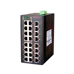  MIE-5628 24FE+4GSFP卡轨式百兆网管型工业以太网交换机