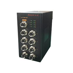 MIES-5708 EN50155 8GE M12 卡轨式全千兆网管型工业以太网交换机
