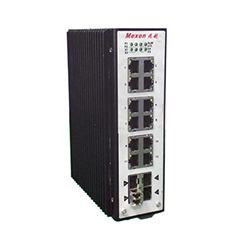 Cronet CC-3916 12GE+4T SFP+导轨式三层万兆工业以太网交换机