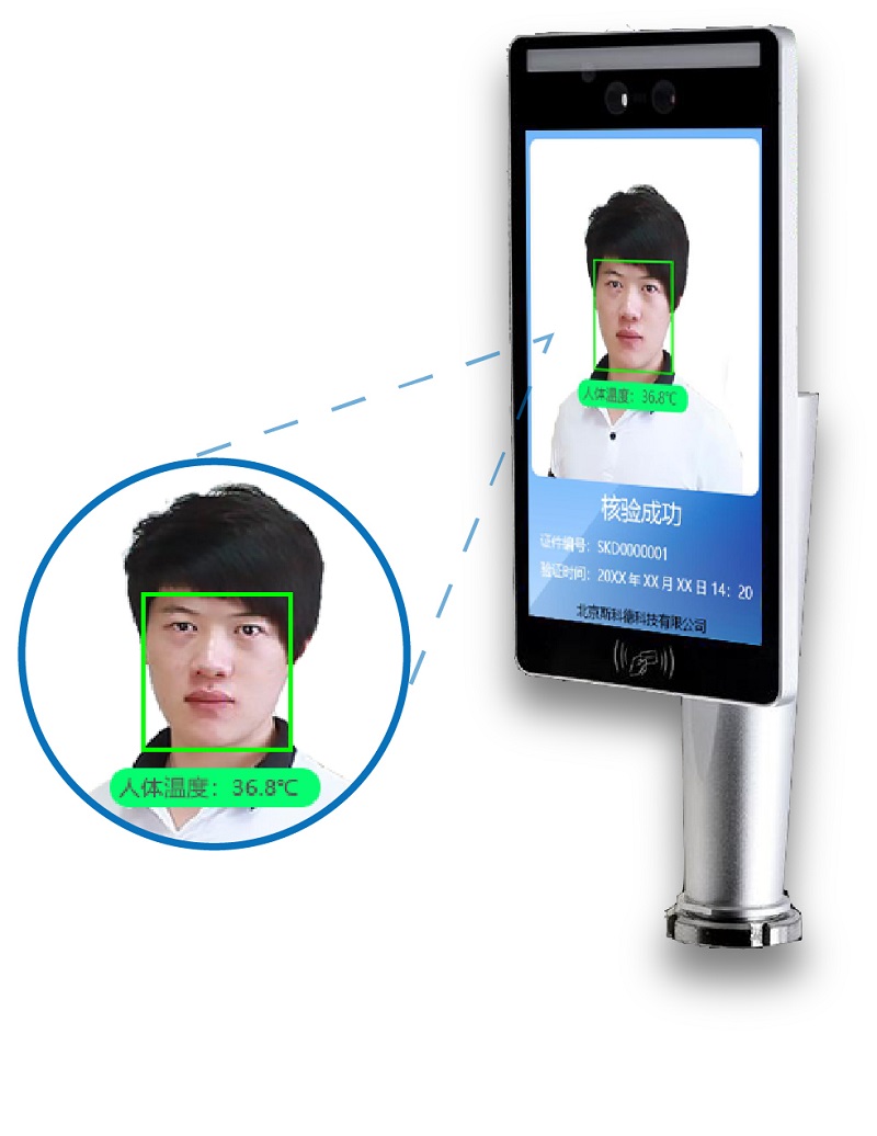 斯科德证卡发行/AI红外测温验证解决方案