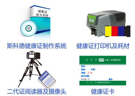  疾控中心健康证打印机 PVC健康证