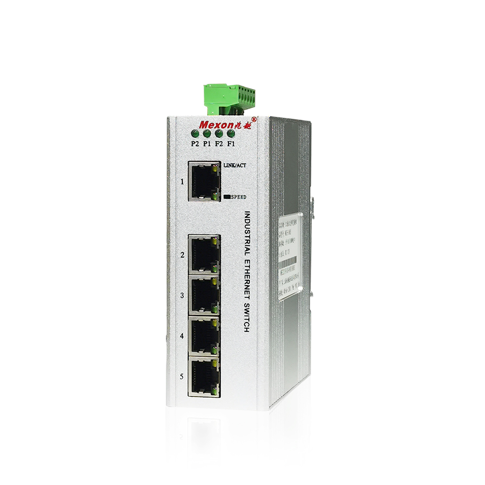  MIE-1005P 5FE卡轨式百兆非网管工业以太网交换机