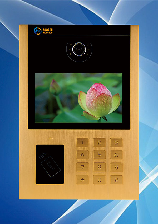 供应慧美居品牌网线数码彩色可视对讲门铃主机